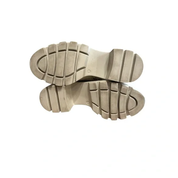 Antonio de Faria Lola Cream Leather Lug Sole Chelsea Boots Size 8 - Picture 8 of 9